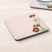 Dessous-de-verre Fleur sauvage rouge (Côté gauche)