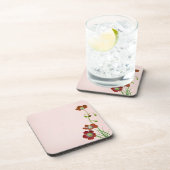 Dessous-de-verre Fleur sauvage rouge (Côté Droit)