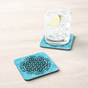 Dessous-de-verre Fleur Symbole De Vie - Règles De Vie 1