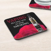 Dessous-de-verre Fleur Vapeur et rose (Côté gauche)