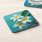 Dessous-de-verre Fleurit une Plumeria rayonnante (Côté gauche)