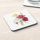 Dessous-de-verre Fleurs : A008 Carnation - (Côté gauche)