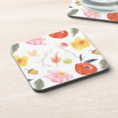 Dessous-de-verre Fleurs à l'aquarelle (Côté gauche)