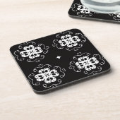 dessous de verre fleurs abstraites modernes (Côté gauche)