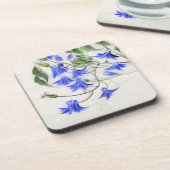Dessous-de-verre Fleurs bleues (Côté gauche)
