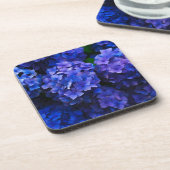 Dessous-de-verre fleurs bleues (Côté gauche)