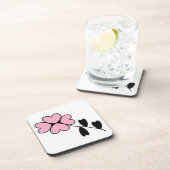 DESSOUS-DE-VERRE FLEURS CARDIAQUES ROSES (Côté Droit)