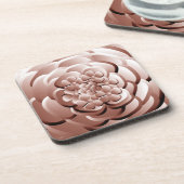 Dessous-de-verre Fleurs Chrome - Cuivre Coaster (Côté gauche)