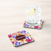 Dessous-de-verre Fleurs colorées (Côté Droit)