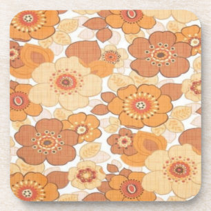 Dessous-de-verre Fleurs colorées motif