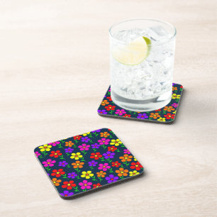 Dessous-de-verre Fleurs Colorées Motif Floral