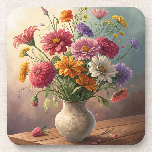 Dessous-de-verre Fleurs dans le vase (Devant)