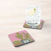 Dessous-de-verre Fleurs de cactus rose (Côté Droit)