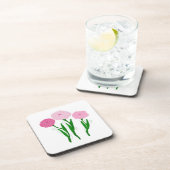 Dessous-de-verre Fleurs de chrysanthème rose (Côté Droit)