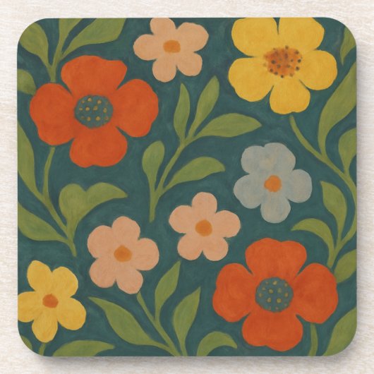 Dessous-de-verre Fleurs de Cottage (Devant)