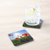 Dessous-de-verre Fleurs de crapets rouges sauvages (Côté Droit)