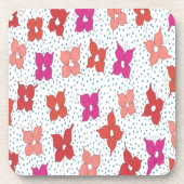 Dessous-de-verre Fleurs de fête et Pois (Devant)