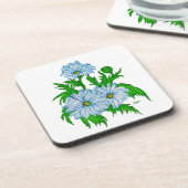 Dessous-de-verre Fleurs de marguerites (Côté gauche)