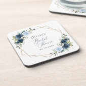 Dessous-de-verre Fleurs de marine, Fleurs bleues, Boho, Fête des ma (Côté gauche)