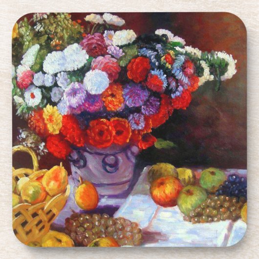 Dessous-de-verre Fleurs de Monet et fruits (Devant)
