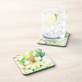 Dessous-de-verre Fleurs de Moringa (Côté Droit)