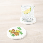 Dessous de verre - Fleurs de néon (Côté)