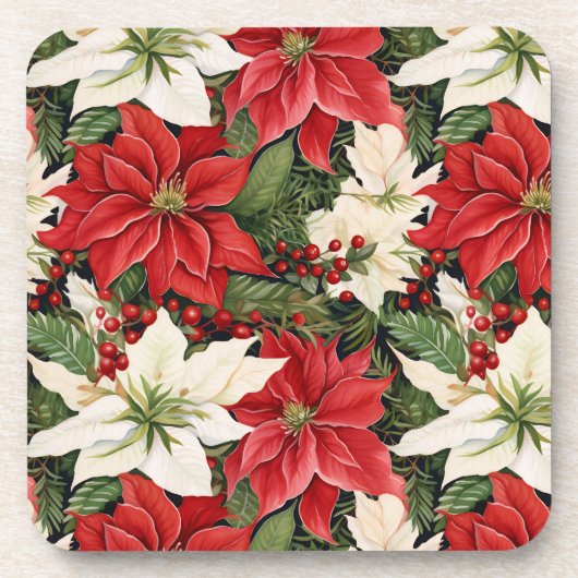 Dessous-de-verre Fleurs de Noël (Devant)