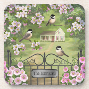 Dessous-de-verre Fleurs de poulet Ferme victorienne