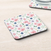 Dessous-de-verre Fleurs de printemps et Motif Feuille (Côté gauche)