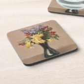 Dessous-de-verre Fleurs de ressort, 1869 (huile sur la toile) (Côté gauche)