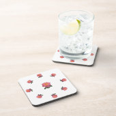 Dessous-de-verre Fleurs de rose rose (Côté Droit)