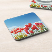 Dessous-de-verre Fleurs de tulipe rouge-30247 (Côté gauche)