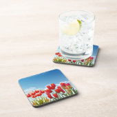 Dessous-de-verre Fleurs de tulipe rouge-30247 (Côté Droit)