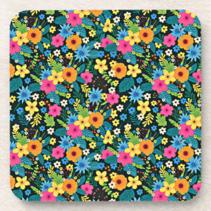 Dessous-de-verre Fleurs Ditsy Vibrantes Motif Floral-43785