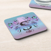 Dessous-de-verre Fleurs et vin 2190 (Côté gauche)