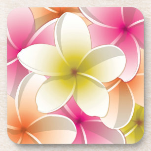Dessous-de-verre Fleurs frangipani/Plumeria
