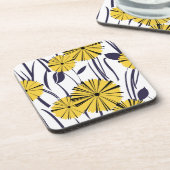 Dessous-de-verre Fleurs jaunes (Côté gauche)