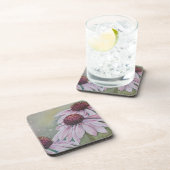 Dessous de verre FLEURS JOURNAUX ROSES (Côté Droit)