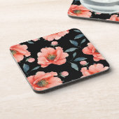 Dessous-de-verre Fleurs la nuit (Côté gauche)