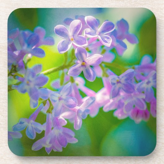 Dessous-de-verre Fleurs Lilac Violettes (Devant)