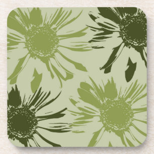 Dessous-de-verre Fleurs Lime Gerbera