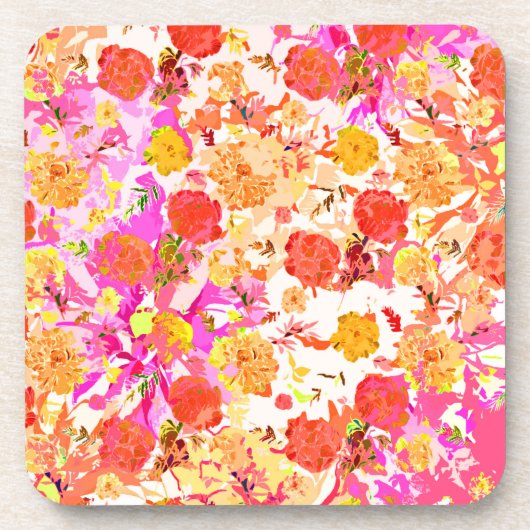 Dessous-de-verre Fleurs mignonnes motif (Devant)