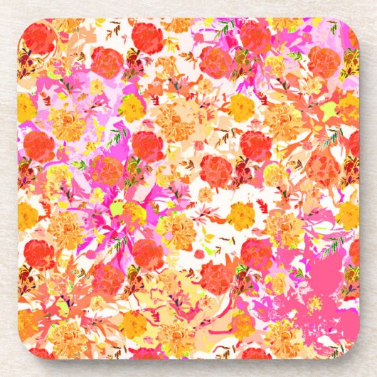 Dessous-de-verre Fleurs mignonnes motif (Devant)