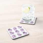 Dessous-de-verre Fleurs monochromes en violet (Côté Droit)