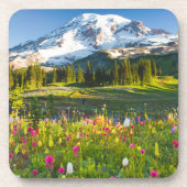 Dessous-de-verre Fleurs | Mt. Rainier Fleurs sauvages (Devant)