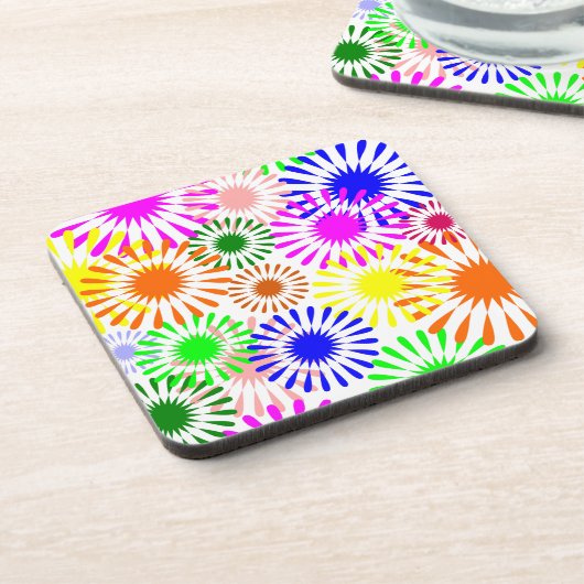 Dessous-de-verre Fleurs multicolores (Côté gauche)