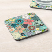 Dessous-de-verre fleurs orientales (Côté gauche)