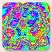 Dessous-de-verre fleurs psychédéliques 1 (Devant)