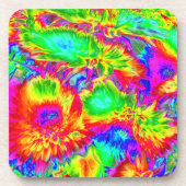Dessous-de-verre fleurs psychédéliques 2 (Devant)