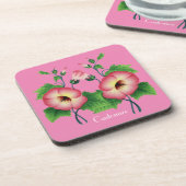 Dessous-de-verre Fleurs rose pâle Thunder_Cove (Côté gauche)